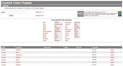 Desktop Screenshot of coduripostale.cryssoft.com